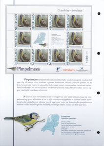 Nederland informatievellen persoonlijke postzegels TNT Pimpelmees kant B